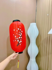 Lồng đèn vải đỏ hoa anh đào