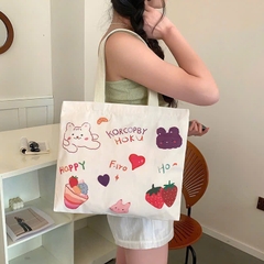 13.16 Túi vải canvas 1 lớp có khóa 40x34cm