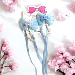 13.3 Set 2 kẹp mỏ vịt nơ (kẹp 4,5cm, nơ 6->7cm)