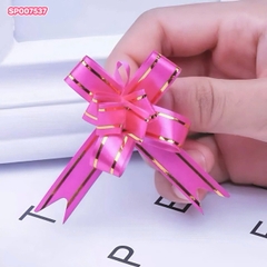 Set 10 Nơ Rút Viền Vàng 1,2cm