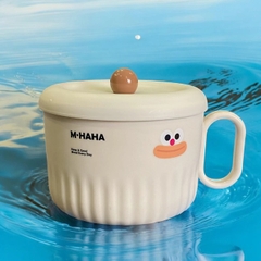 Ca ăn mì giữ nhiệt mặt hề 14x10,5cm ML-6020