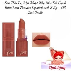 Son Thỏi Lì, Mịn Mượt Nhẹ Môi Bbia Last Powder Lipstick ver1 3.5g