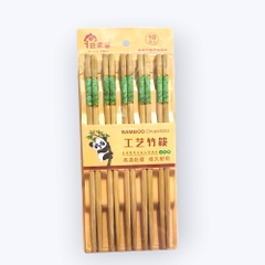 B1.Bộ 10 đôi đũa tre hoa văn