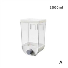 Hộp đựng hạt ngũ cốc gắn tường có nút ấn tự động nhả 1000ml