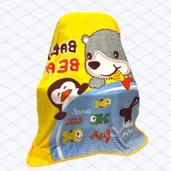 Chăn/Mềm nhung tuyết hoạ tiết hoạt hình dễ thương 100x140cm