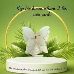 Kẹp bướm nhám 2 lớp nhiều màu