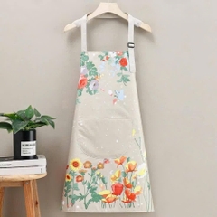 Tạp dề chống bám bẩn nhà bếp có túi hình gấu