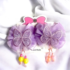 13.3 Set 2 kẹp mỏ vịt nơ (kẹp 4,5cm, nơ 6->7cm)