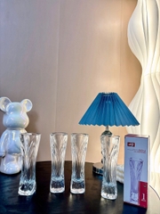 Bình/Lọ Hoa Thủy Tinh Trong Suốt 17cm