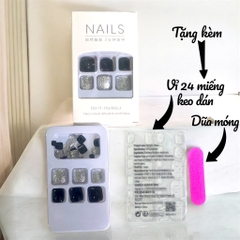Set 24 móng chân kiểu keo nhiều mẫu