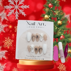 Bộ 10 m.óng ta.y gi.ả nhọn mẫu mới kèm keo dán