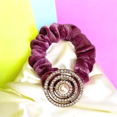 14.4 Dây Cột Tóc Nhung Đính Đá Nhiều Mẫu (1 cái)