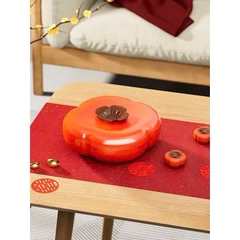 Khay mứt quả hồng 4 ngăn 25x25x8cm