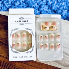 Set 24 móng đính đá kiểu keo