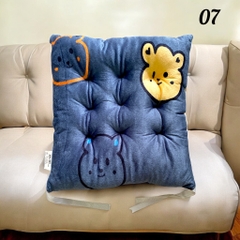 Đệm ngồi bệt hình vuông hoạt tiết mới 40x40cm