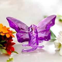 Kẹp tóc cang cua hình bướm trong suốt 9,5cm (4,5cm) x 5cm x 4cm