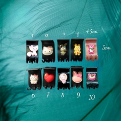 T1.Kẹp tóc càng cua 5 răng gắn charm