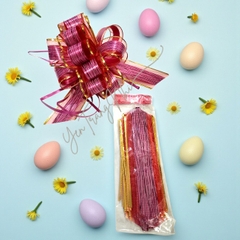 Nơ Rút Hình Bông Hoa Cẩm Tú Cầu 17x5cm (đường kính bông hoa 15-17cm)