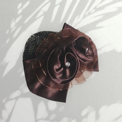 T8. Kẹp búi lưới nơ hoa