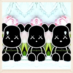 Ốp Lưng Điện Thoại Mềm Hình Gấu Bearbrick Đen Cho Oppo A37