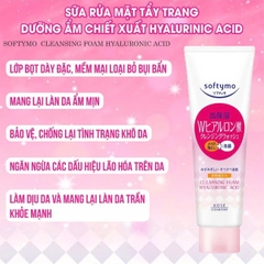 Sữa Rửa Mặt & Tẩy Trang Dưỡng Ẩm Ngăn Ngừa Lão Hóa Da Kosé Softymo 2in1 190g
