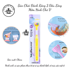 Bàn Chải Đánh Răng 3 Đầu Lông Mềm Hình Chữ V