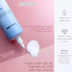 Kem chống nắng Kim cương PrettySkin Diamond Pure Pink Tone Up Sun Cream 50ml