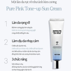 Kem chống nắng Kim cương PrettySkin Diamond Pure Pink Tone Up Sun Cream 50ml
