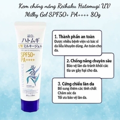 16.9 Kem Chống Nắng Toàn Thân Hatomugi UV  SPF50+/PA+++ Nhật Bản 80g