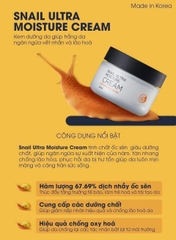 {S-T}Kem dưỡng ốc sên GoodnDoc Snail Ultra Moisture Cream Hàn Quốc 50ml