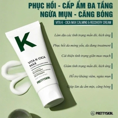 Kem dưỡng PrettySkin Vita K-Cica Max Calming & Recovery Cream 60ml