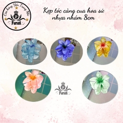 Kẹp hoa sứ nhựa nhám 8cm