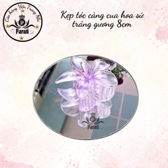 Kẹp càng cua hoa sứ tráng gương 8cm