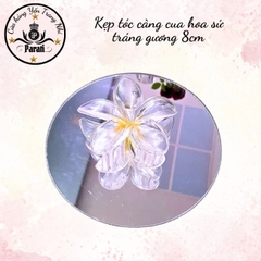 Kẹp càng cua hoa sứ tráng gương 8cm