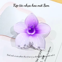 T7.2.Kẹp tóc nhựa hoa mẫu mới 8cm
