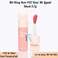 16.3 Má Hồng Kem 4U2 Dear Me Liquid Blush 3,7g