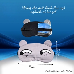 Miếng che mắt hình thú ngộ nghĩnh có túi gel
