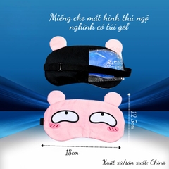 Miếng che mắt hình thú ngộ nghĩnh có túi gel