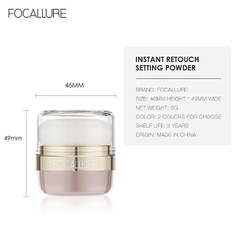 Phấn phủ dạng bột kiềm dầu chống nước, lâu phai Focallure 6g #01