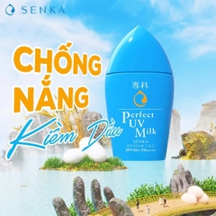 Sữa Chống Nắng Senka Perfect UV SPF50/PA+++Dưỡng Ẩm 40ml