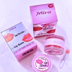 Set Tẩy Tế Bào Chết và Dưỡng Môi Trị Thâm Mira 2in1 B780
