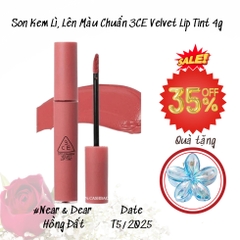 16.3 Son Kem Lì, Lên Màu Chuẩn 3CE Velvet Lip Tint 4g