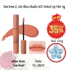 16.3 Son Kem Lì, Lên Màu Chuẩn 3CE Velvet Lip Tint 4g