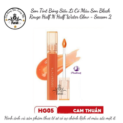 Son Tint Bóng Siêu Lì Có Màu Son Black Rouge Half N Half Water Glow - Season 2