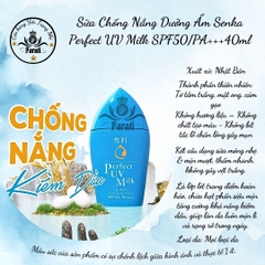 Sữa Chống Nắng Senka Perfect UV SPF50/PA+++Dưỡng Ẩm 40ml