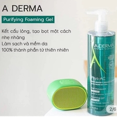 Sữa Rửa Mặt Da Dầu Mụn, Nhạy Cảm A-derma Phys-AC Purifying Foaming Gel 400ml
