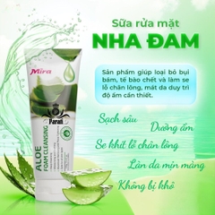 Sữa Rửa Mặt Nha Đam Mira Aloe Foam Cleansing 100gr