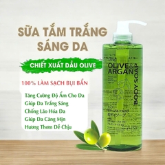 Sữa Tắm Kumano Deve Chiết Xuất Dầu Olive & Argan 800ml.