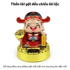 T.h.ầ.n T.à.i Gật Đầu 12x8cm