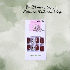 Bộ 24 nail giả Press on Nail G